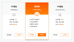 jQuery企业建站产品布局代码